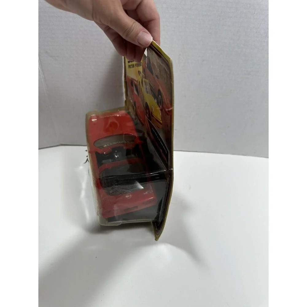 Vintage New Bright Red Corvette Speed Demon 1133 Friction Car Box Damaged‎ RARE